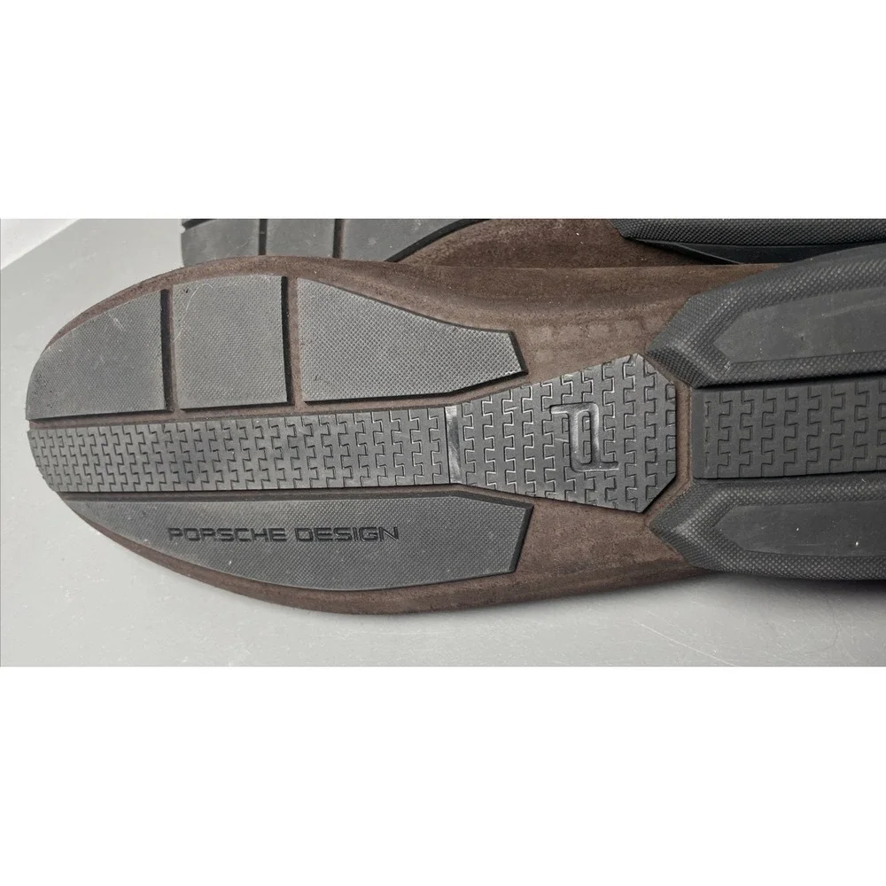 Porsche Design PD Driver Vel Asph‎ Men's Suede Loafers Size 11